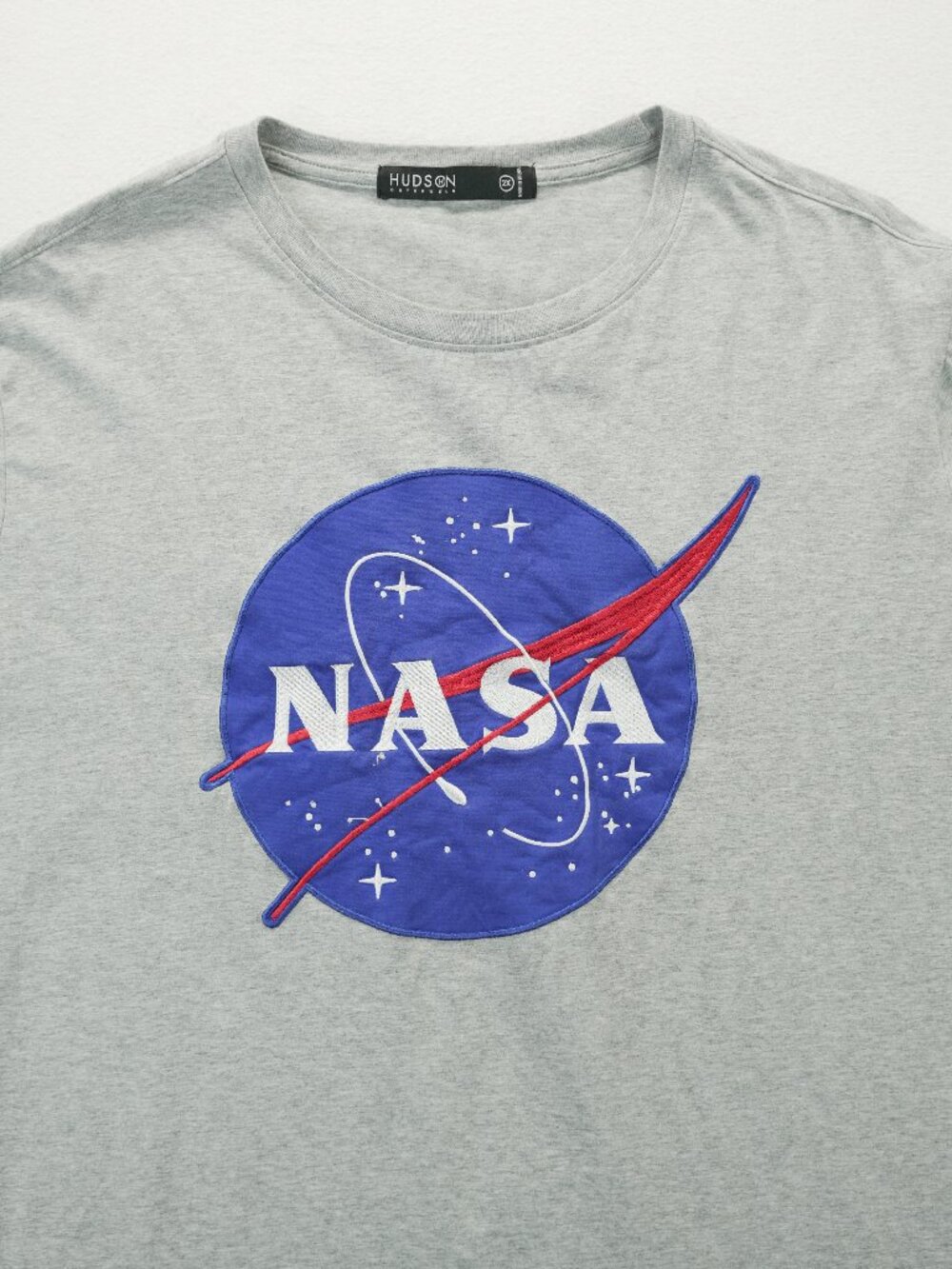 NASA T Shirt Hudson Outerwear Embroidered USA Flag Mens 2x